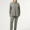 Marina Rinaldi Pantalon prince-de-galles NOIR Discount