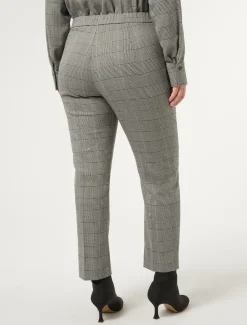 Marina Rinaldi Pantalon prince-de-galles NOIR Discount