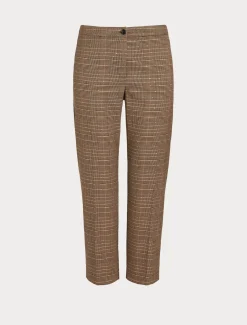 Marina Rinaldi Pantalon prince-de-galles MARRONFONCE Hot