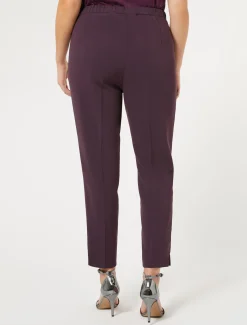Marina Rinaldi Pantalon slim en cady triacétate BORDEAUX Sale