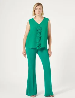 Marina Rinaldi Pantalon évasé en cady JADE Sale