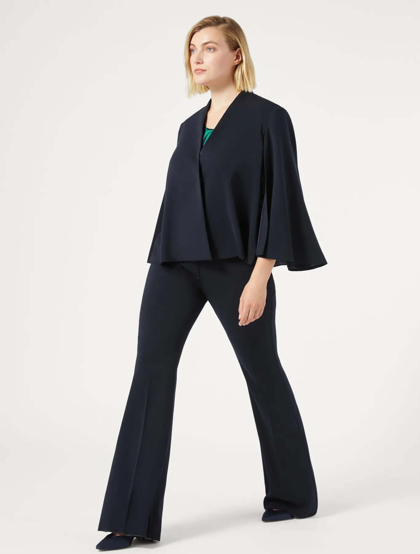 Marina Rinaldi Pantalon évasé en cady BLEUMARINE Fashion