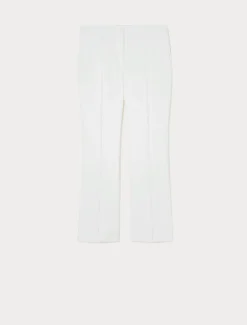 Marina Rinaldi Pantalon évasé en coton stretch BLANC Best
