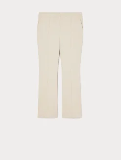 Marina Rinaldi Pantalon évasé en coton stretch BEIGE Online