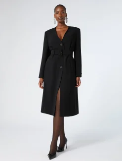 Marina Rinaldi Pardessus en cady triacétate NOIR Clearance