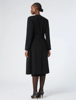 Marina Rinaldi Pardessus en cady triacétate NOIR Clearance
