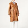 Marina Rinaldi Pardessus en cuir nappa imprimé crocodile POILDECHAMEAU Best