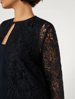 Marina Rinaldi Pardessus en macramé BLEUNUIT Sale