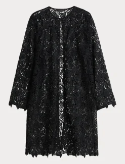 Marina Rinaldi Pardessus en macramé BLEUNUIT Sale