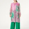 Marina Rinaldi Pardessus en organza de soie ROSE Online