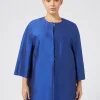 Marina Rinaldi Pardessus en shantung de soie VIOLET Hot