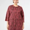 Marina Rinaldi Pardessus en taffetas brodé CORAIL Clearance