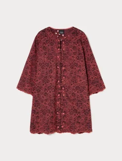 Marina Rinaldi Pardessus en taffetas brodé CORAIL Clearance
