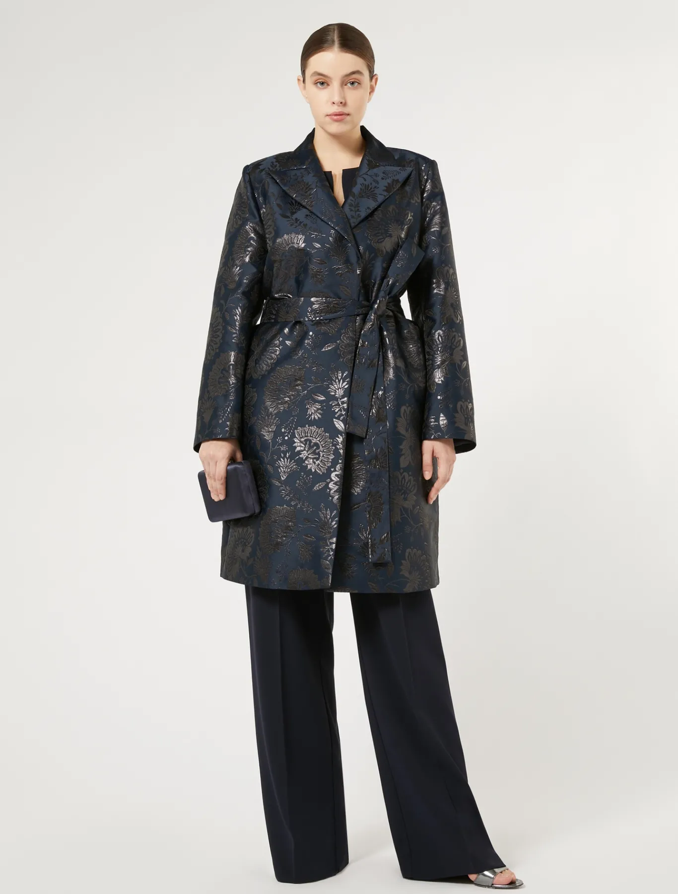 Marina Rinaldi Pardessus jacquard BLEUNUIT Fashion
