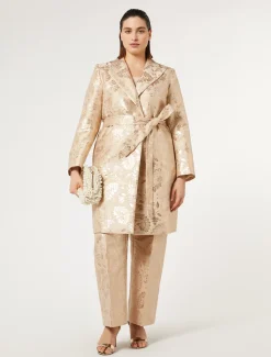 Marina Rinaldi Pardessus jacquard MIEL Discount