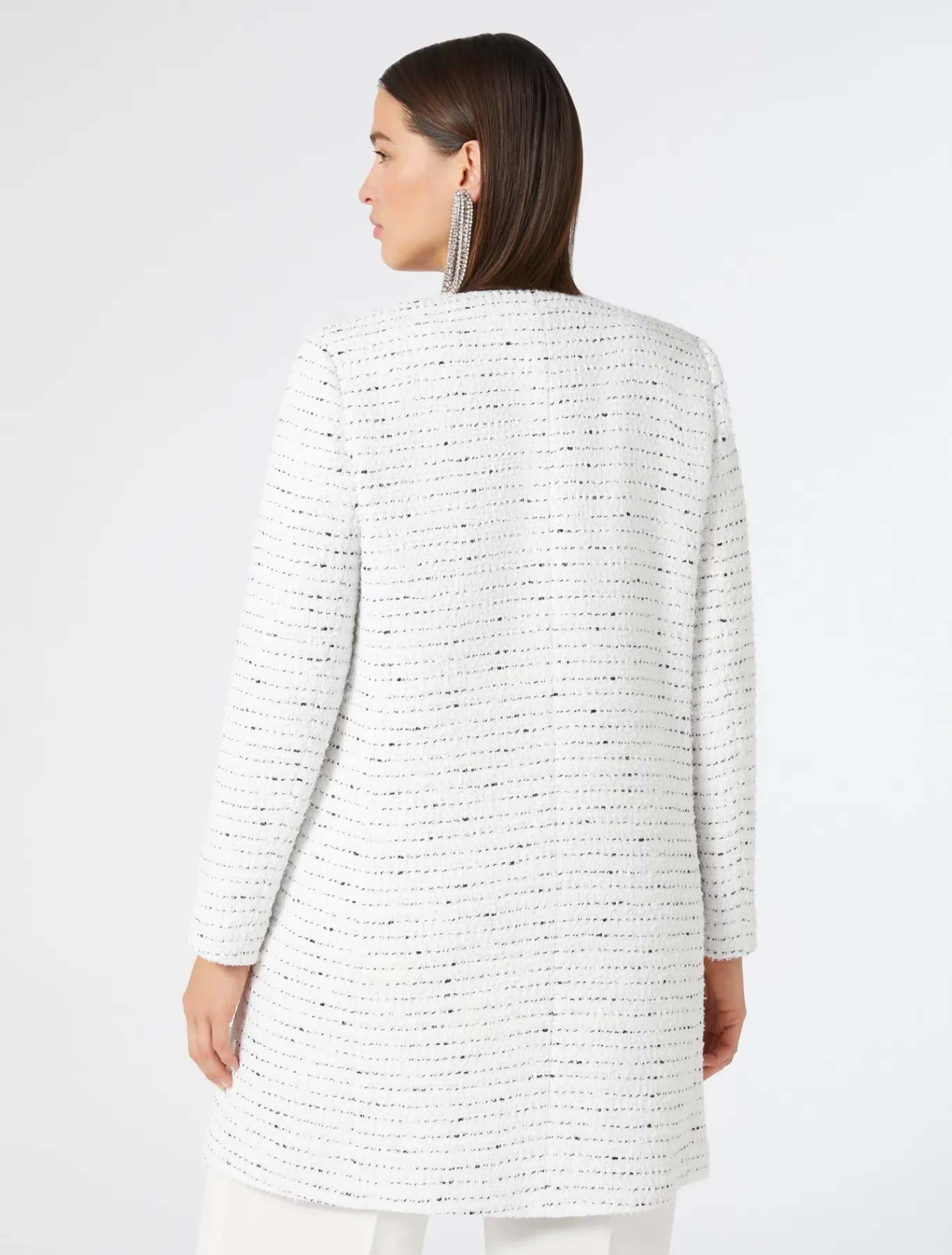 Marina Rinaldi Pardessus teint en fil BLANC Sale