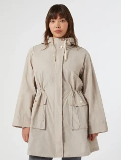 Marina Rinaldi Parka en taffetas déperlant SABLE Sale
