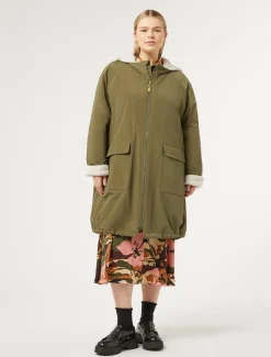 Marina Rinaldi Parka en taffetas déperlant KAKI Outlet