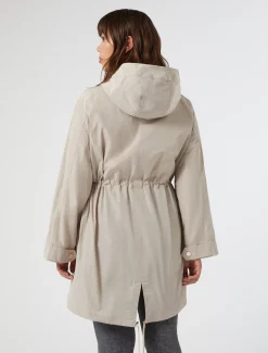Marina Rinaldi Parka en taffetas déperlant SABLE Sale