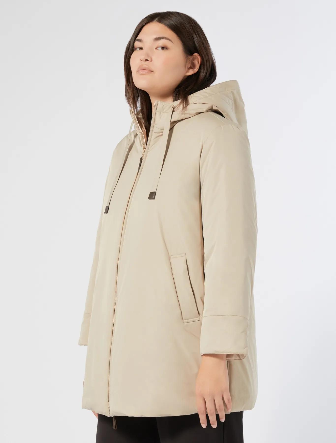 Marina Rinaldi Parka réversible en toile technique déperlante BEIGE Online