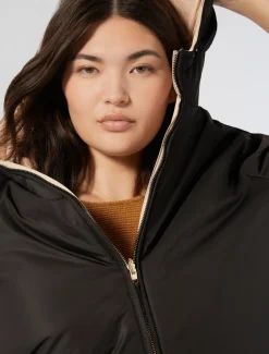 Marina Rinaldi Parka réversible en toile technique déperlante NOIR Online
