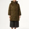 Marina Rinaldi Parkas longue rembourrée en sergé VERTOLIVE Clearance