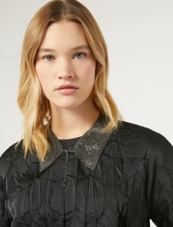Marina Rinaldi Petit col en pavé de strass CRISTALNOIR Sale