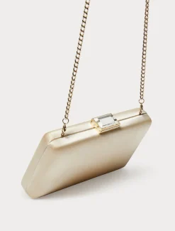 Marina Rinaldi Pochette en satin BEIGE Discount