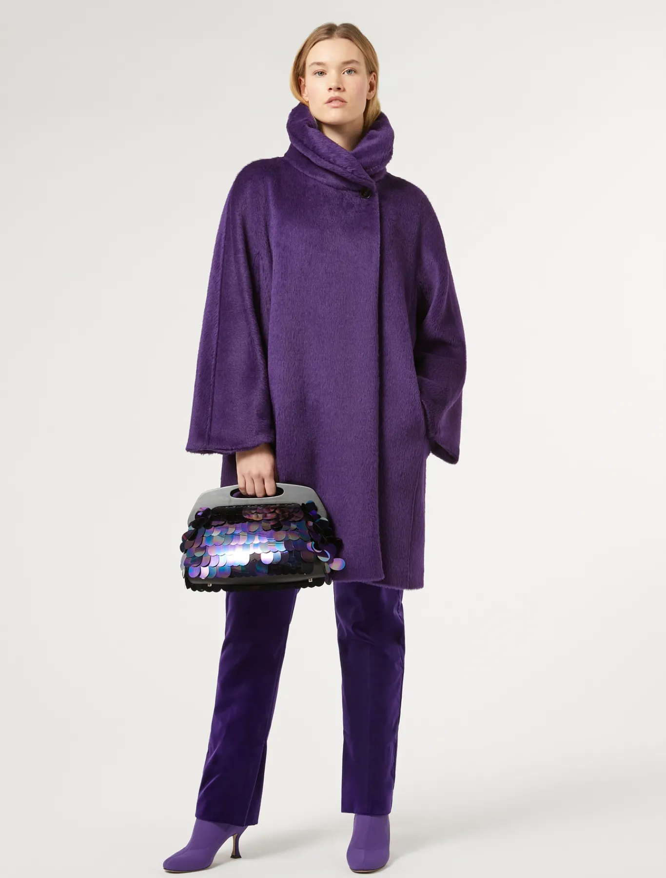 Marina Rinaldi Pochette en satin avec paillettes NOIR Outlet