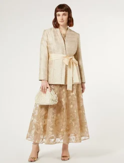 Marina Rinaldi Pochette en satin avec perles BEIGE Online