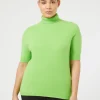 Marina Rinaldi Pull à col roulé en cachemire LIME Discount