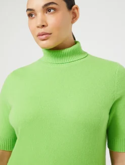 Marina Rinaldi Pull à col roulé en cachemire LIME Discount