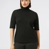 Marina Rinaldi Pull à col roulé en laine NOIR Outlet