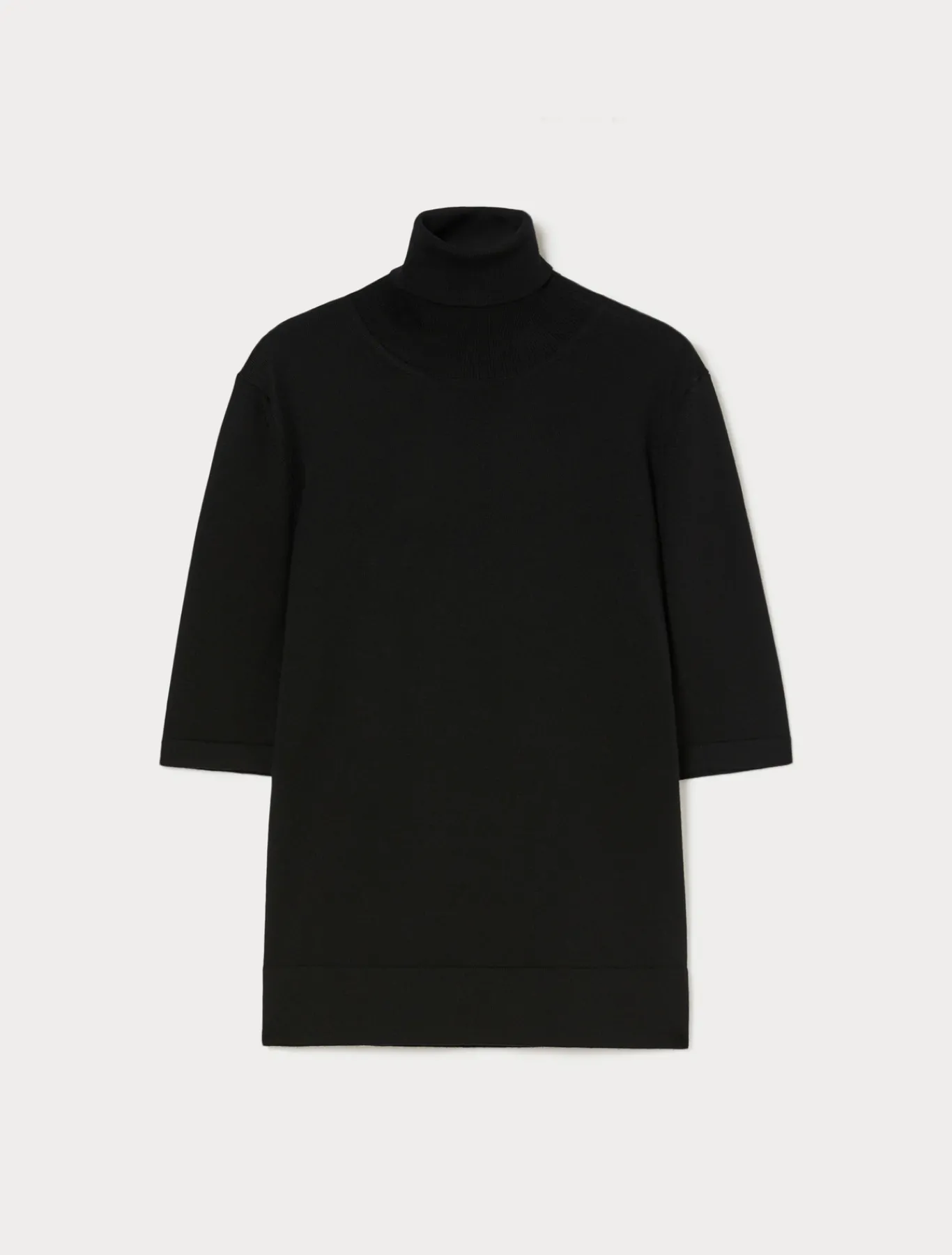 Marina Rinaldi Pull à col roulé en laine NOIR Outlet