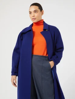 Marina Rinaldi Pull à col roulé en laine ORANGE Fashion