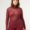 Marina Rinaldi Pull à col roulé en tulle stretch RUBIS Discount