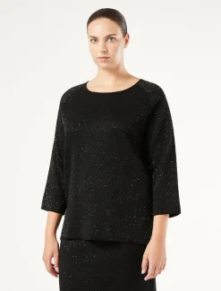 Marina Rinaldi Pull à paillettes NOIR Clearance