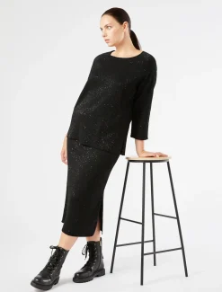 Marina Rinaldi Pull à paillettes NOIR Clearance