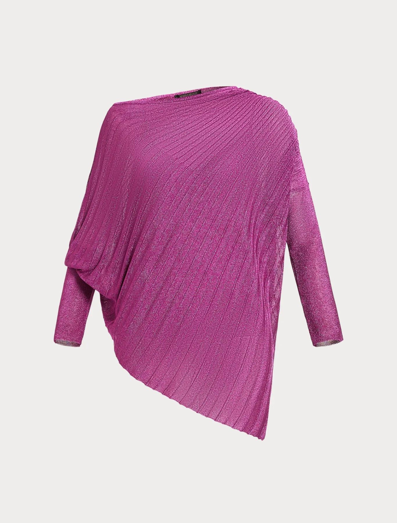 Marina Rinaldi Pull côtelé asymétrique ROSE Hot