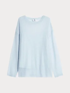 Marina Rinaldi Pull en alpaga et mohair AZURE Discount