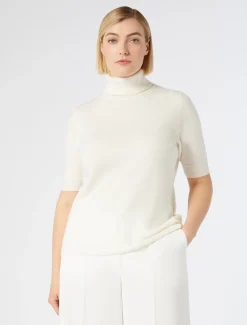 Marina Rinaldi Pull en cachemire BLANC New