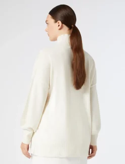 Marina Rinaldi Pull en cachemire BLANC New