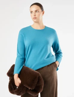 Marina Rinaldi Pull en cachemire TURQUOISE Best