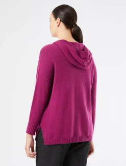 Marina Rinaldi PULL en cachemire mélangé BORDEAUX Discount