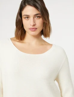 Marina Rinaldi Pull en coton BLANC Clearance