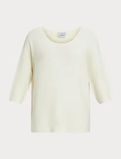 Marina Rinaldi Pull en coton BLANC Clearance