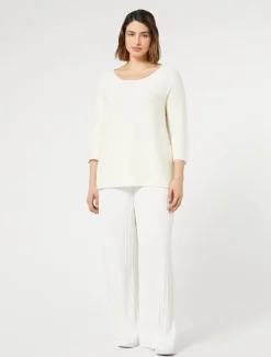 Marina Rinaldi Pull en coton BLANC Clearance