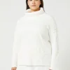 Marina Rinaldi Pull en coton avec broderies BLANCNEUTRE Hot