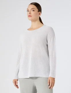 Marina Rinaldi Pull en coton lurex BLANCNEUTRE Fashion