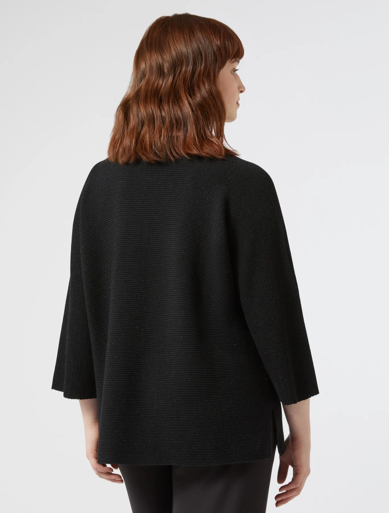 Marina Rinaldi Pull en crêpe de coton NOIR Clearance